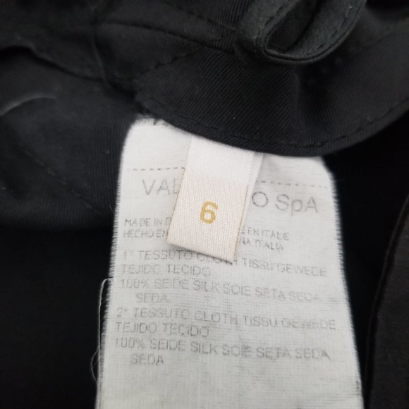 Auth VALENTINO Spa Front Zip Straight Leg Pants 100% Silk Size 6 - Picture 9 of 11